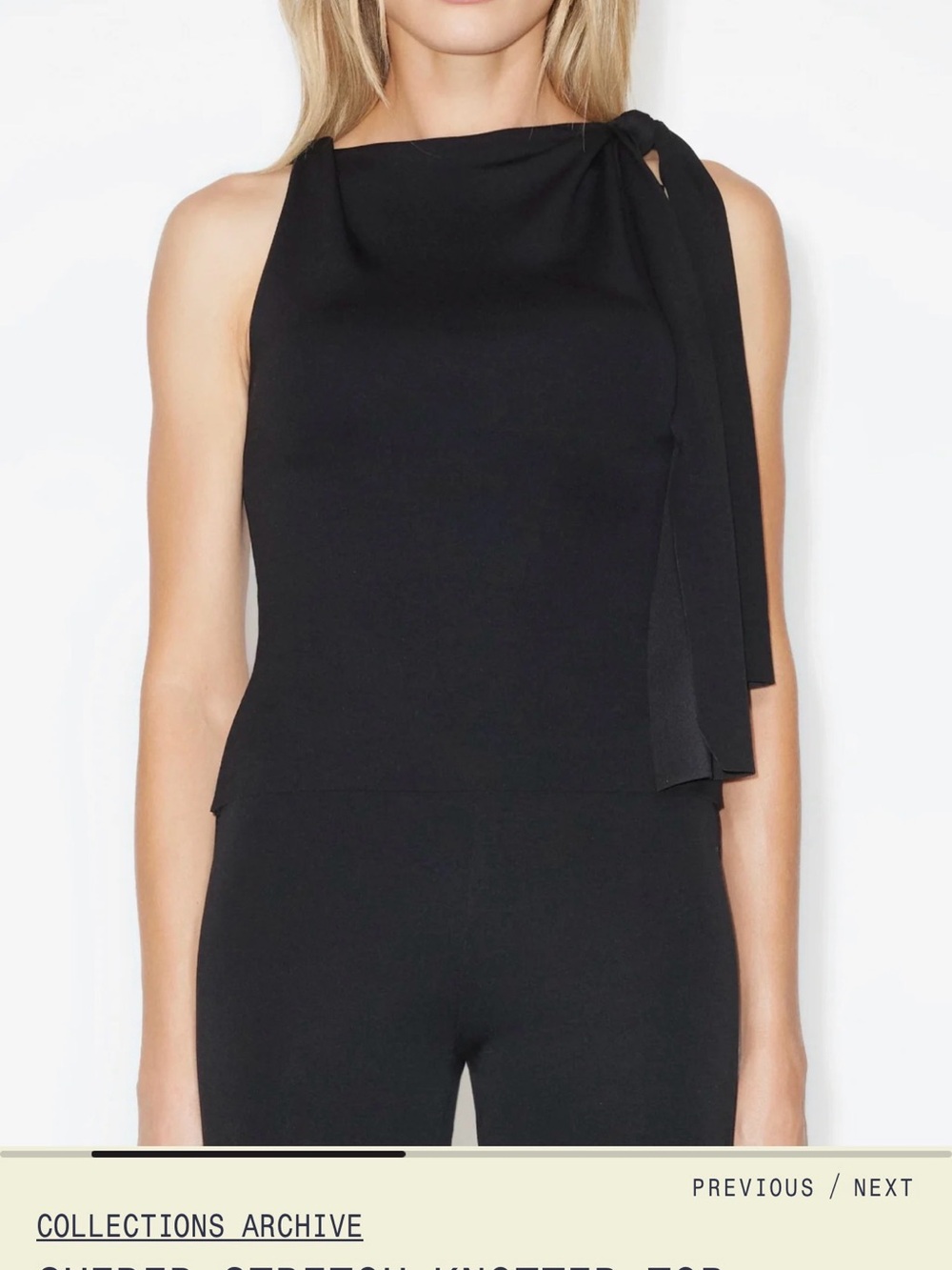 Black Sleeveless Tie-Shoulder Top - Elegant Women's Top